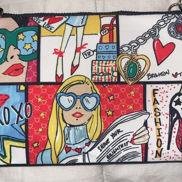 NWT Brighton Tom Clancy Collab Fashionista Adjustable  Removable Strap Comic Bag - Picture 3 of 10